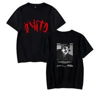 BLAENU T-Shirt DPR IAN Cartoon Print Fashion Casual Short Sleeve Men Women Summer Top Streetwear XXS-4XL-Black||xx_l