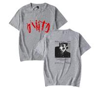 BLAENU T-Shirt DPR IAN Cartoon Print Fashion Casual Short Sleeve Men Women Summer Top Streetwear XXS-4XL-Grey||s
