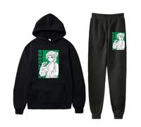 BLAENU The Apothecary Diaries Hoodie Jogger Pants Two Piece Sets Maomao Anime Sweatshirts+Sweatpants Men Women's Set XXS-4XL-Black||xx_l