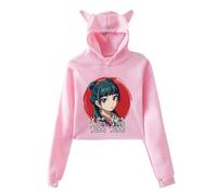 BLAENU The Apothecary Diaries Merch Girls Hoodie Cat Ear Fashion Long Sleeve Sweatshirt Kawaii Pullover Hoodie XXS-XXL-Pink||l