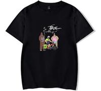 BLAENU The Big LEZ Show T-Shirt Anime Print Cotton Short Sleeve Unisex Fashion Summer Tshirt Streetwear for Women Men XXS-4XL-Black||xx_l