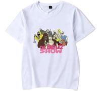 BLAENU The Big LEZ Show T-Shirt Cotton Fashion Hip Hop Unisex Short Sleeve Cosplay Streetwear Top for Women Men Teens XXS-4XL-White||xx_s