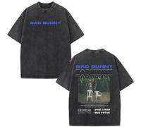 BLAENU Tshirt Bad Rapper Bunny Album Print Short Sleeve Women Men Vintage Hip Hop Crew Neck T-Shirt Summer Casual Top XXS-4XL-Style 7||3X_l