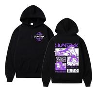 BLAENU Unisex K-Pop D-Demon H-Hunters Merch Sweatshirt Men Women Unisex Winter Long Sleeve Pullover Hoodie Fashion Streetwear XXS-4XL-Black||l