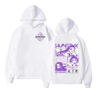 BLAENU Unisex K-Pop D-Demon H-Hunters Merch Sweatshirt Men Women Unisex Winter Long Sleeve Pullover Hoodie Fashion Streetwear XXS-4XL-White||3x_l