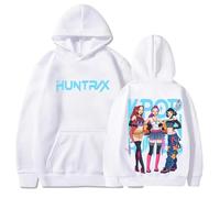 BLAENU Unisex K-Pop De-mon H-Hunters Hoodie Retro Harajuku Hooded Sweatshirt Hip Hop Streetwear Men Women Long Sleeve Sweater Hoodie XXS-4XL-White||x_l