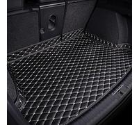 BLAFT Car Boot Liners for Bentley Bentayga 2015-2022, Car Leather Boot Mats Waterproof Anti-Scratch Non-Slip Trunk Pad All-Weather Protection Boot Mats Trunk Liner,B Black+White
