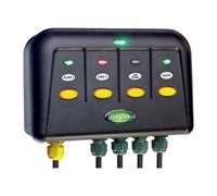 Blagdon 1040228 Powersafe Garden & Pond Safe Weatherproof Electrical Switch Box, 4 Outlet, Black