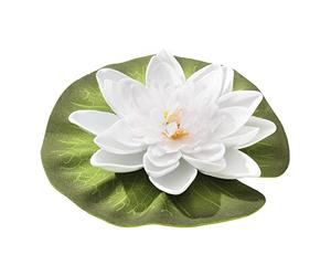 Blagdon 3 Floating Lilies, Plastic Floating Lily, 5 ½” Diameter, Pond/Aquarium Decorations, Mixed Colours