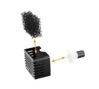 Blagdon Annual Maintenance Kit for the Liberty 180 Solar Floating Fountain Pump, Kit Contains Impeller, Pre-Filter Cage & 6 Pre-Filter Foams, Black,