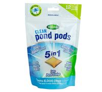 Blagdon Clean Pond Pods, Clears Blanket Weed, Reduces Filter Cleaning, Feeds Aquatic Plants, Eats Pond Sludge, Removes Chlorine, Makes Tap Water Safe, Pet & Wildlife Safe (pack of 12 pods)