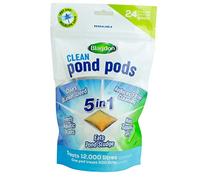 Blagdon Clean Pond Pods, Clears Blanket Weed, Reduces Filter Cleaning, Feeds Aquatic Plants, Eats Pond Sludge, Removes Chlorine, Makes Tap Water Safe, Pet & Wildlife Safe (pack of 24 pods)