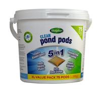 Blagdon Clean Pond Pods, Clears Blanket Weed, Reduces Filter Cleaning, Feeds Aquatic Plants, Eats Pond Sludge, Removes Chlorine, Makes Tap Water Safe, Pet & Wildlife Safe (pack of 75 pods)