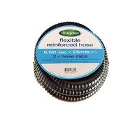 Blagdon Flexible Reinforced Pond Tubing, 6.1m (20ft) x 25mm (1”) Internal Diameter, Smooth-bore PVC Pond Tubing, Includes 2 Stainless Steel Hose Clamps, Corrugated, Tough and Strong Tubing