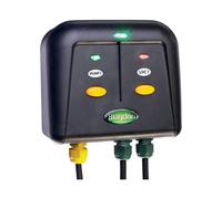 Blagdon Weatherproof Electrical Switch Box Powersafe 1040204 – Garden & Pond, 2-Outlet, Black