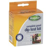 Blagdon Quick & Easy Complete Pond Water Quality Dip Test Kit, Ammonia, Nitrite, Nitrate, pH, Water Hardness (CH & GH),White