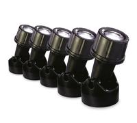 Blagdon Ultra Bright Economical LED Pond and Garden Lights, Fully Submersible, Waterproof, 1 Watt (5 Lights), with Transformer, Cables and Fixings,