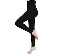 Blahhey 4XL Compression Pantyhose for Women & Men, Footless Compression Stockings, 15-20 mmHg Support, Black.