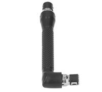Blaihild 1/4 Inch Hex Shank Socket Wrench Double Head 90 Degree Right Angle L Shaped Iron Black 1/4in Hex Driver for Woodworking Industrial Repair Access Tight Spaces Hard to Corners
