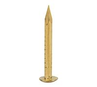 Blaihild 100Pcs Brass Round Head Nails Fasteners Hardware Accessories with 3 Sizes 10mm 15mm 18mm for DIY Crafts Picture Hanging Toy House Decoration (15mm Long)