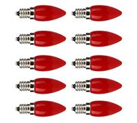 Blaihild 10Pcs E12 LED Light Bulb 1.5W Small Bulb Mini AC Soft Light for Home Cabinet Hotel Lighting with Material
