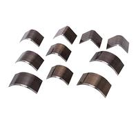 Blaihild 10Pcs Leather Cutter Punch, High Carbon Steel Arc Shaped R Angle Design for Leather Craft, with Portable Wear Resistant Set for Wallets Belts Cardboard Rubber