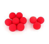 Blaihild 10Pcs Red Sponge Balls, Soft Props for Comedy Tricks, 4.5cm Diameter for Beginners and Kids