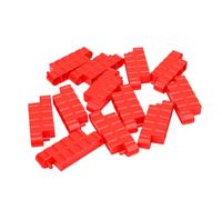 Blaihild 12PCS Plastic RC Drift Road Barriers, Red Race Track Fence