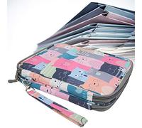 Blaihild 192 Slots Pen Pencil Case, Nylon, Large Capacity Organizer for 192 Sketch Pencils and 144 Watercolor Pens for Students and Artists (Colors)