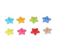 Blaihild 200 Pcs Star Buttons, Unique Design Fashion Cute Small Decorative Buttons with Smooth Cut Edge for Sewing DIY Crafts Decoration
