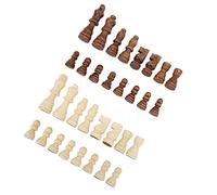 Blaihild 32PCS Wooden Chess Pieces, International Standard Chess Set with Soft Felt Bottom, for Board Game and Lovers