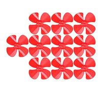 Blaihild 40mm 4 Blade Propeller 2mm Hole Strong Wind 4 Blades Design for Toy Car Remote Control Model (Red)