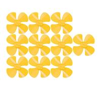 Blaihild 40mm 4 Blade Propeller 2mm Hole Strong Wind 4 Blades Design for Toy Car Remote Control Model (Yellow)