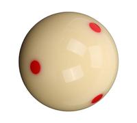 Blaihild 5.72cm Resin Billiard Training Ball, White Practice Pool Ball with Red Spot to Visualize, for Adults Kids
