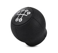 Blaihild 5 Speed Gear Shift Knob Plastic Black Silver 52x50mm for B C Vectra B G F, Clear Permanent Reverse Engravings, Easy Direct Replacement Manual Transmission Shift Lever Handle