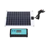 Blaihild 50 Watt Solar Panel Kit 100A MPPT Controller 30% High Conversion Efficiency for 12V Battery Marine RV Car, 20% More Power Generation in Limited Space