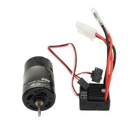 Blaihild 550 Brushed Motor ESC Combo, 60A Brushed ESC for 1/14 Drag Truck | High Torque Motor, Replaceable Carbon Brushes, Precise Copper Winding, 2-3S LiPo Compatible