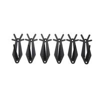 Blaihild 6 Piece European Mount Skull Hanger Kit, Heavy Duty Iron Wall Mount with 12 Screws and 12 Expansion Tubes for Deer Head Whitetail Goat Skull Antelope