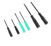 Blaihild 6PCS Screwdriver Set Heat Treated Slotted Cross for Industrial Overlock Sewing Machine, Thin Blade Precision Repair Tool for Serger Needle Plate Bobbin Case Tension