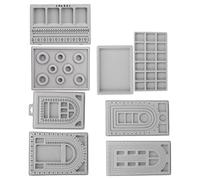Blaihild 8pcs Bead Design Board, PE Material, Flocked Bead Board for Jewelry Making By Lovers