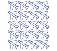 Blaihild Airplane Design Metal Paper Clips, Iron, 20 Pack for Office Decor, School Projects and Home Organization
