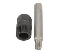 Blaihild Alternator Pulley Wrench Kit 33 Teeth Spline Socket Tool | Steel Drill Bit Puller Remover for Seat, 12mm Inner 20mm Outer Diameter, Clutch Bolt Locking