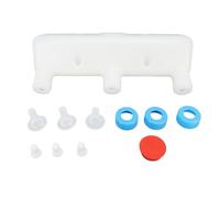 Blaihild Animal Milk Feeder 3 Head Design PP Plastic with Silicone Nipple for Lambs Piglets Puppies Kittens, Feed 3 Animals Simultaneously, Convenient Farm Drinking for Small Animal Care
