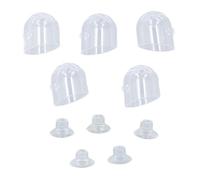Blaihild Aquatic Plant Cup 10 Pack Suction Cup Design Water Circulation for Aquarium Fish Tank, Clear Transparent Plant Holder for Vivarium, Hiding Spots for Betta in Freshwater Saltwater