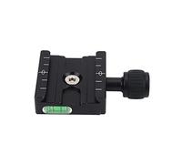 Blaihild Arrow Storage Case Clamp 37-42mm Jaws 1/4in Conversion Hole Bubble Level Precision Ruler for RRS Arca Kirk Plates CNC Machined Black