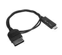 Blaihild AV to Converter Adapter ABS Material 1080p Video Signal Processing for Gaming Movie Projector, Plug and Play No Driver Needed, for Retro Console to Modern HD TV Monitor