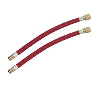 Blaihild Bike Pump Extension Hose, 16.6cm Length Nylon Copper Materials Double Valve Design Inflator Tube, with US Valve Compatibility, for Easy Pumping