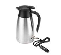 Blaihild Car Kettle 12V 24V Travel Thermos 1000ml Stainless Steel Heating Bottle with Control Light, Vacuum Insulated Car Water Boiler for Long Drive Truckers Road Trips