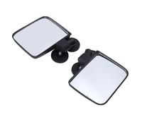 Blaihild Cart Rear View Side Mirror Pair Magnetic Mount No Drill Universal for Tractors UTV Lawn Mowers Large HD Glass Clear Vision 50mph Wind Resistant -20°F to 140°F Temperature Range