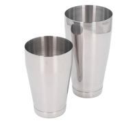 Blaihild Cocktail Shaker 2 Piece Stainless Steel, 13.7oz Bartender Kit, Top and Bottom Cup Mixer for Mojitos Margaritas Martinis, Compact Home Bar Mixing Tool for Party and Travel